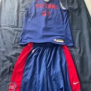 NBA Pistons Practice Uniform